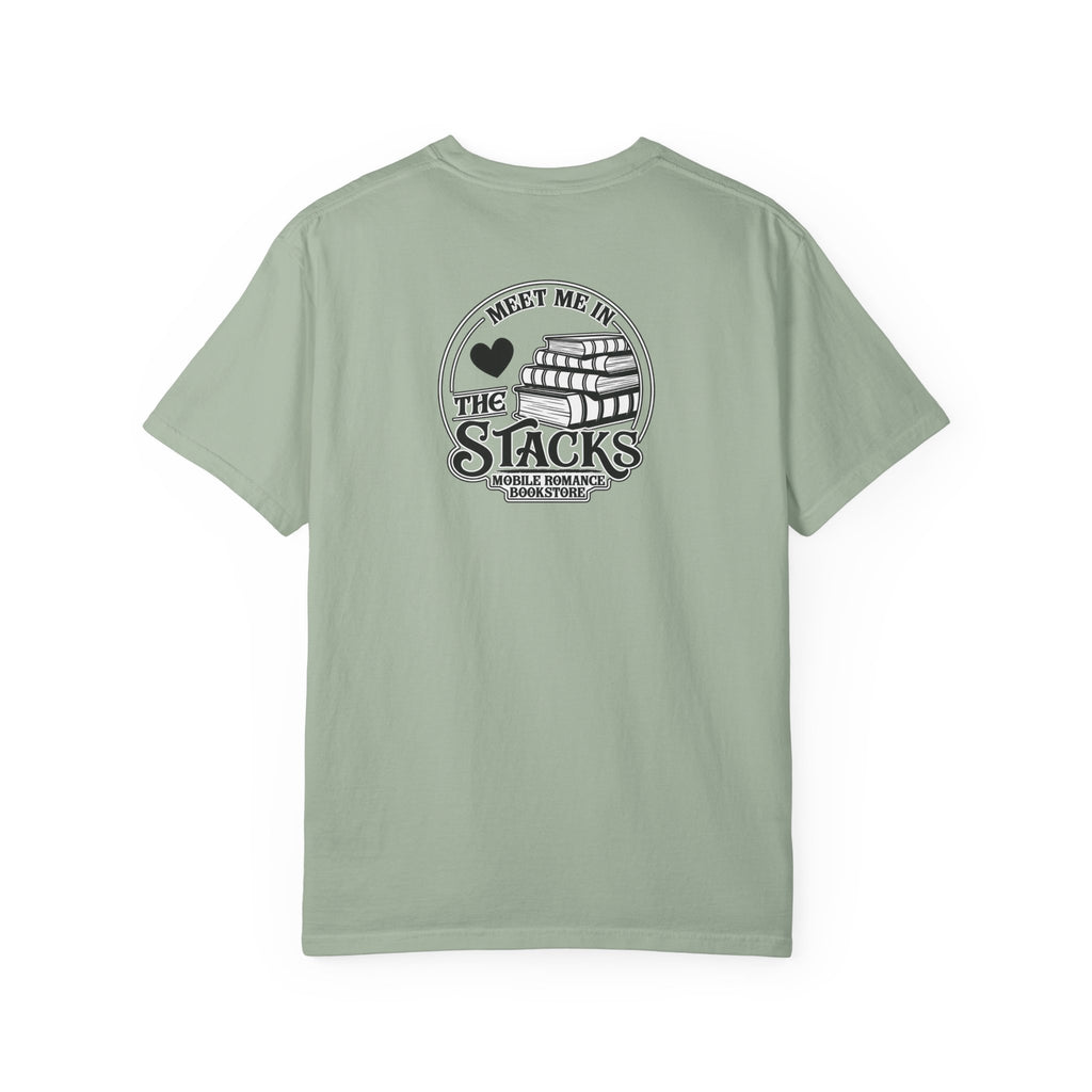 Book Lover T-Shirt — “Meet Me in the Stacks” Library Graphic Tee