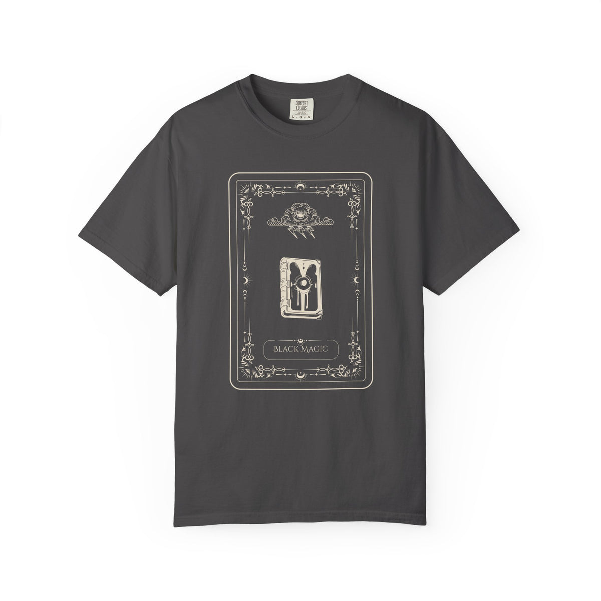 Tarot Bunny Illustration T-Shirt — 'Hold My Hand' Minimal Graphic Tee