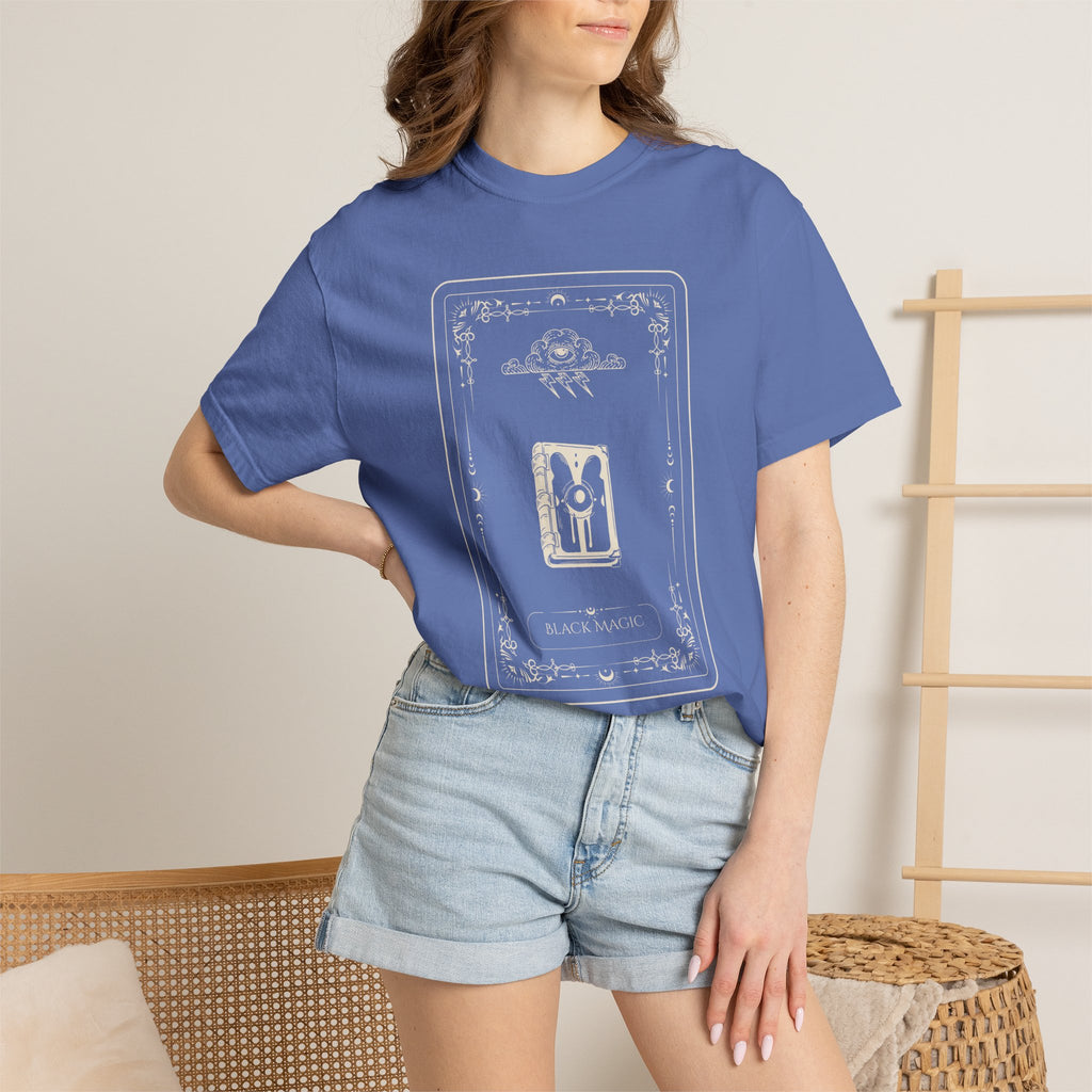 Tarot Bunny Illustration T-Shirt — 'Hold My Hand' Minimal Graphic Tee