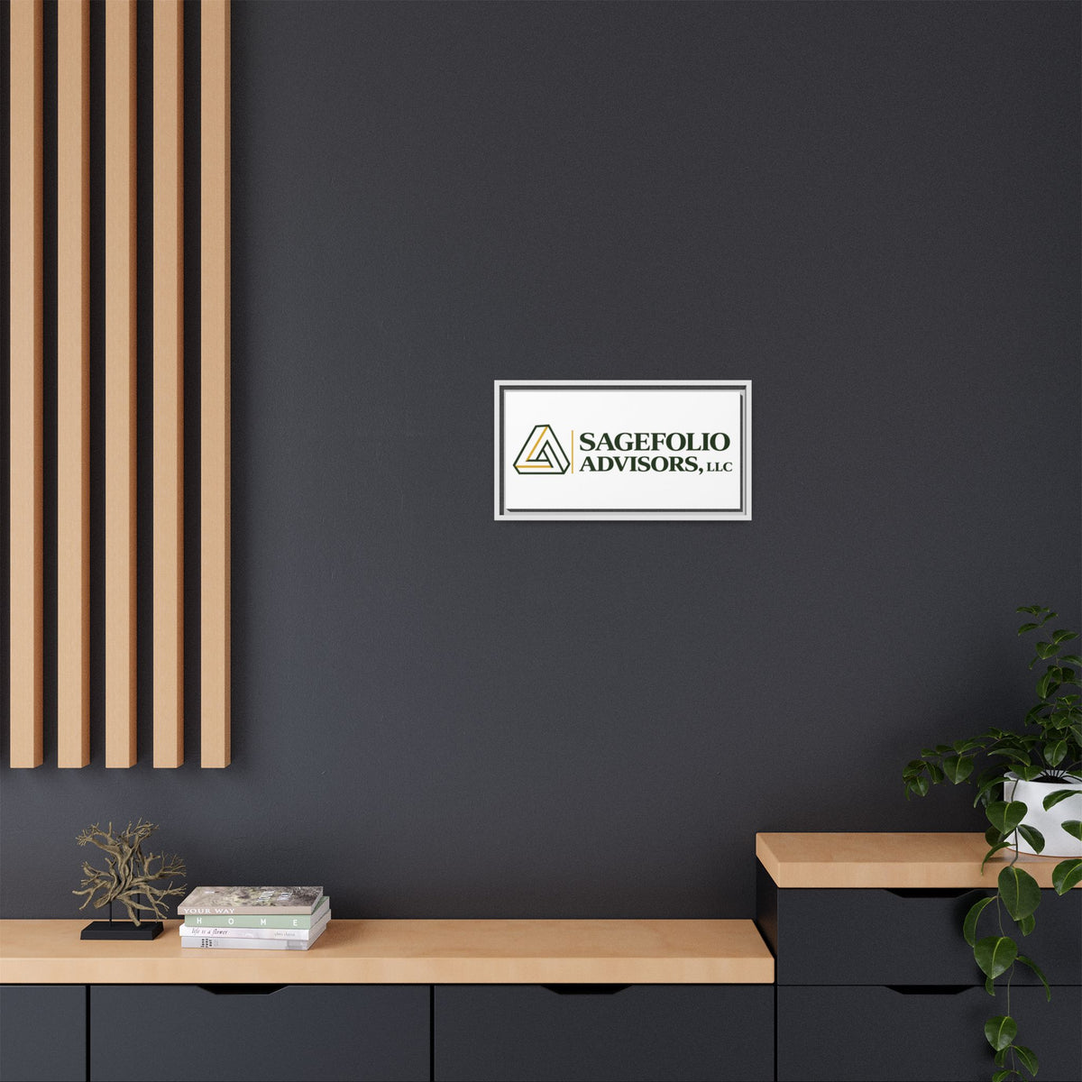Framed Matte Canvas Wall Art — Sagefolio Advisors Logo