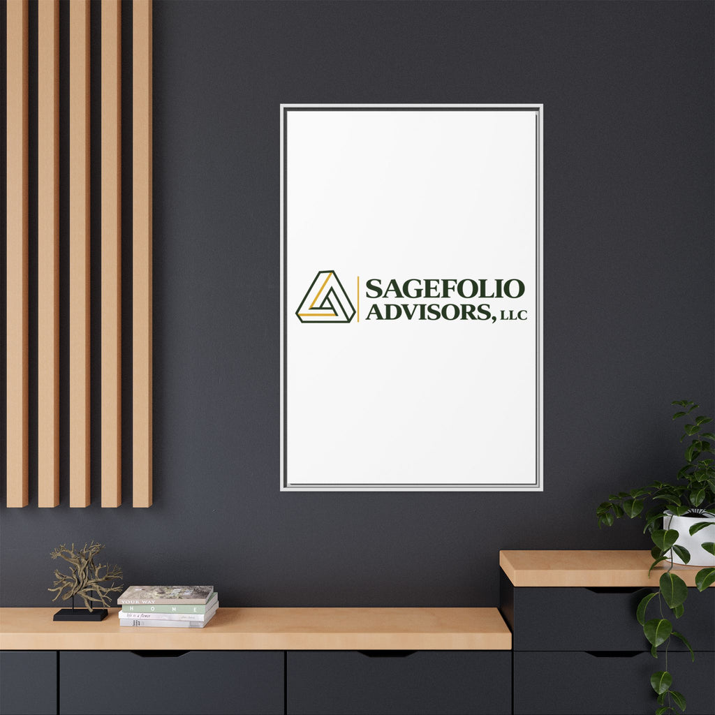 Framed Matte Canvas Wall Art — Sagefolio Advisors Logo
