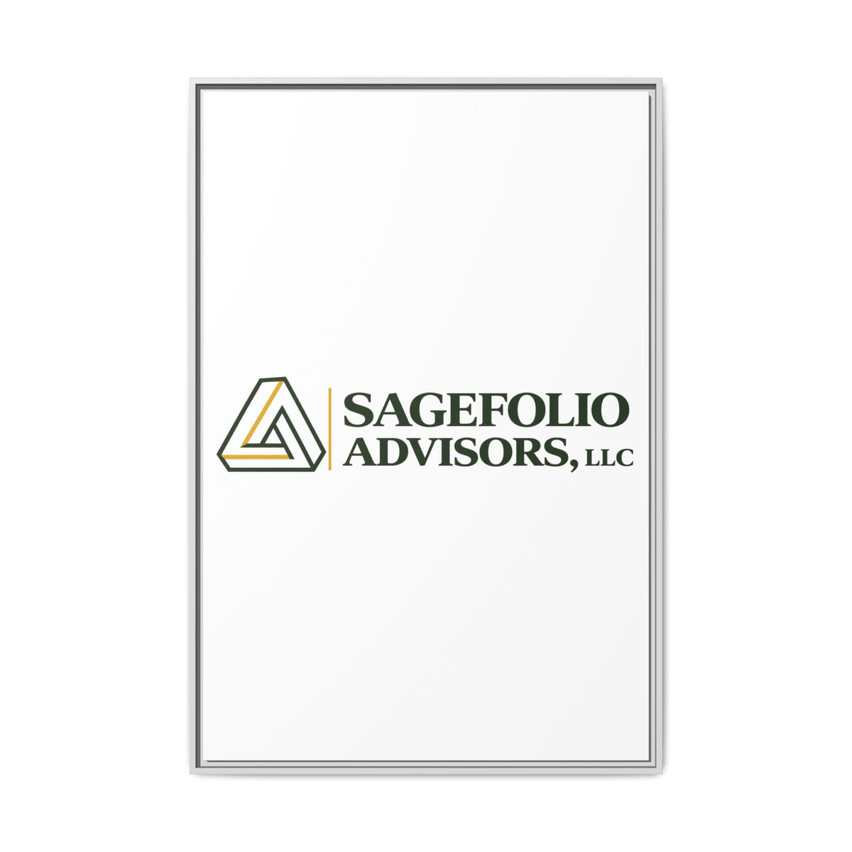 Framed Matte Canvas Wall Art — Sagefolio Advisors Logo