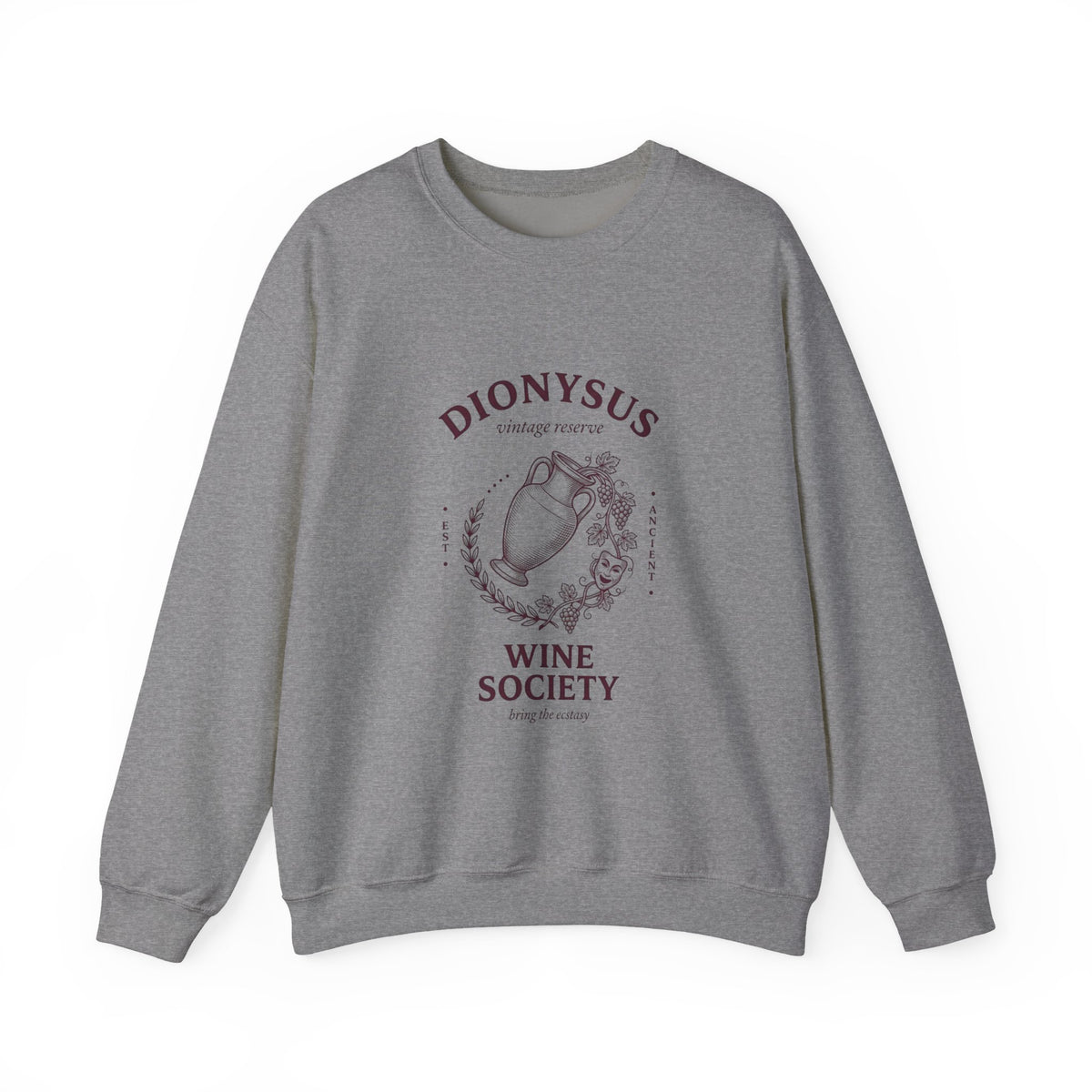 Dionysus Wine Society Crewneck Sweatshirt | Greek Mythology, Mythcore