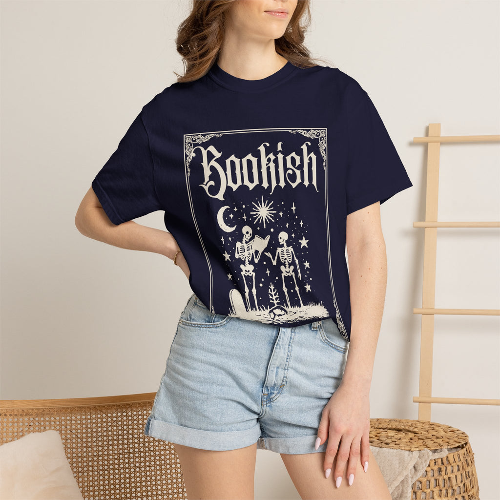 Bookish Skeletons T-Shirt — Vintage Gothic 'Bookish' Graphic Tee