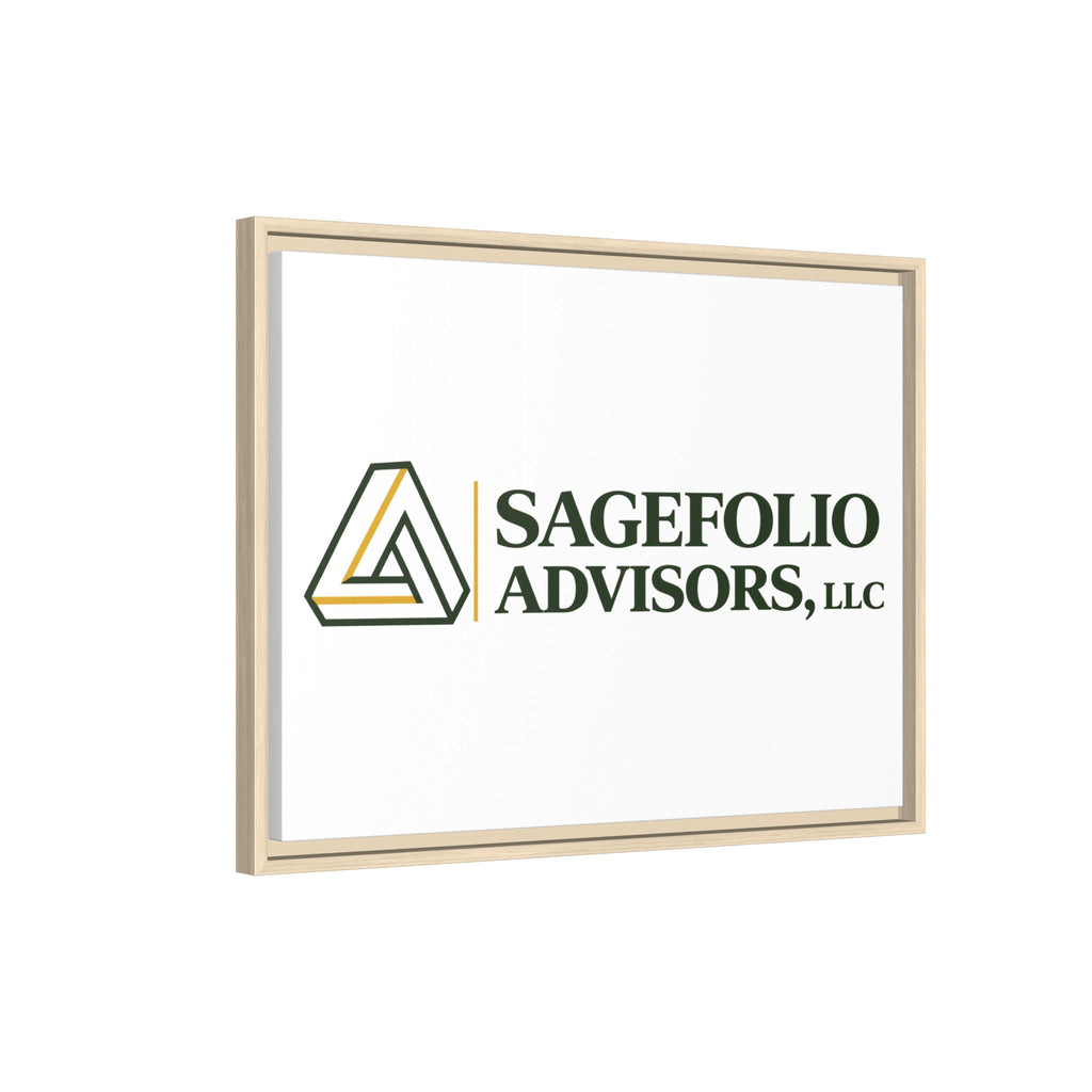 Framed Matte Canvas Wall Art — Sagefolio Advisors Logo