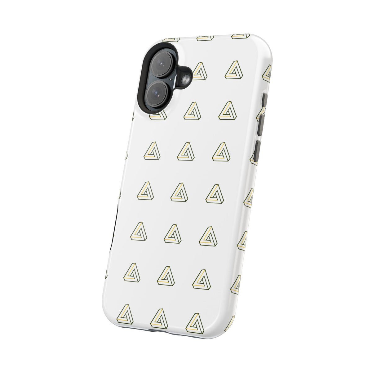 Magnetic Impact-Resistant Phone Case — Minimal Triangle Pattern