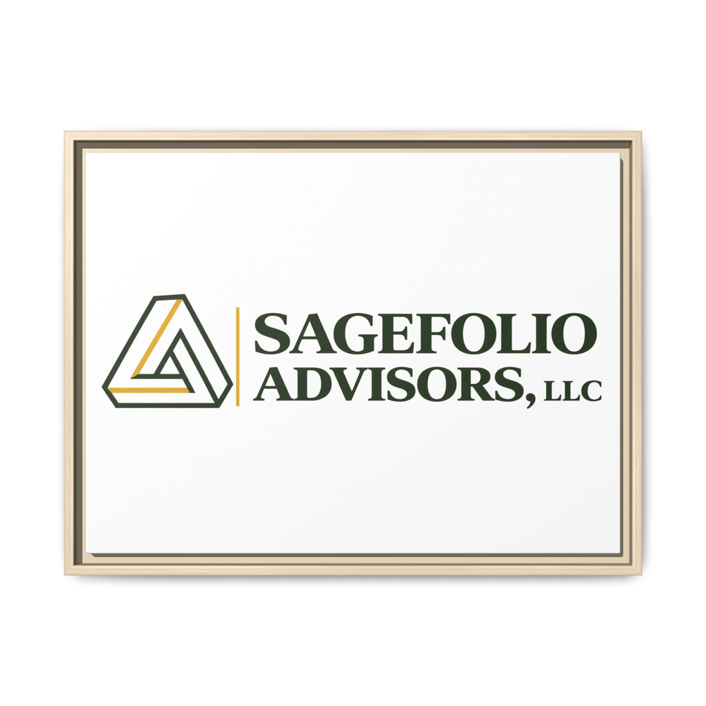 Framed Matte Canvas Wall Art — Sagefolio Advisors Logo