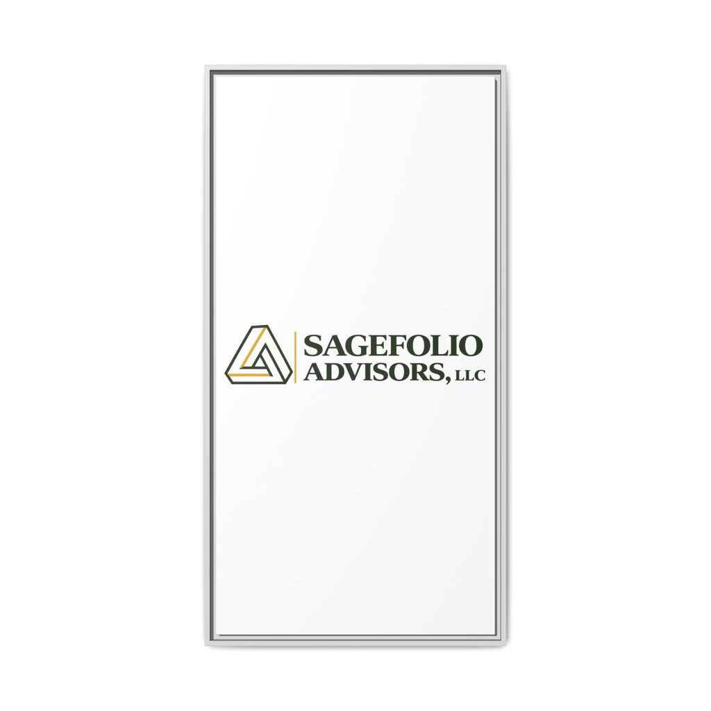 Framed Matte Canvas Wall Art — Sagefolio Advisors Logo