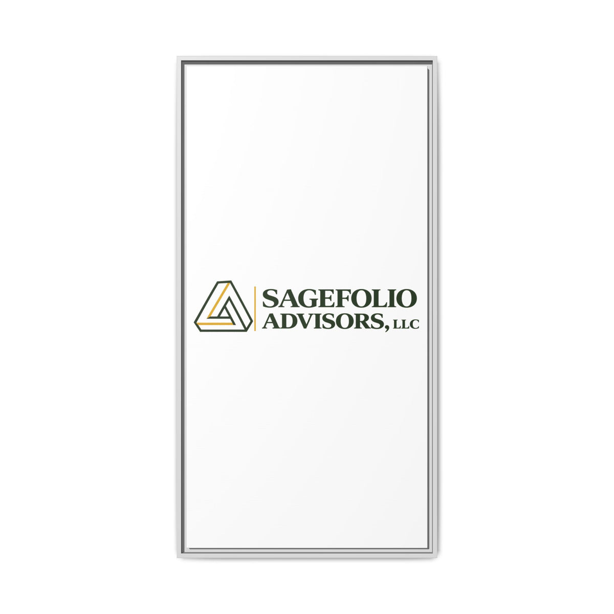 Framed Matte Canvas Wall Art — Sagefolio Advisors Logo