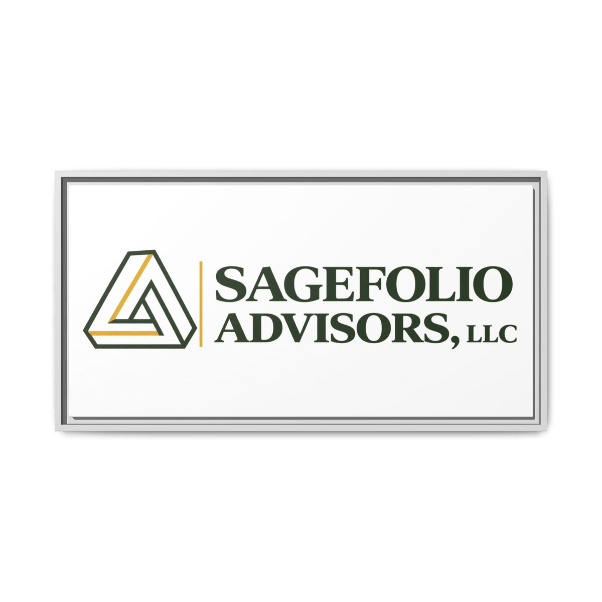 Framed Matte Canvas Wall Art — Sagefolio Advisors Logo