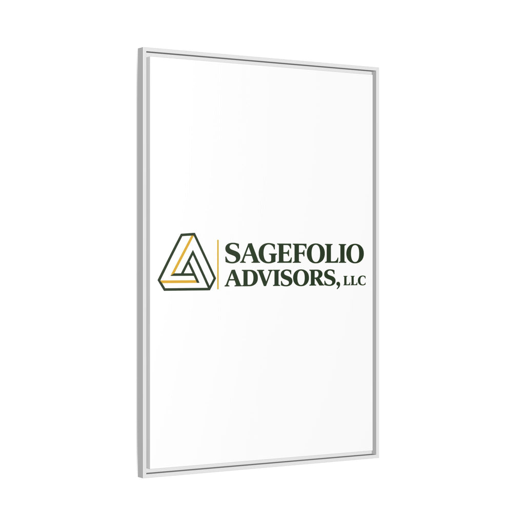 Framed Matte Canvas Wall Art — Sagefolio Advisors Logo