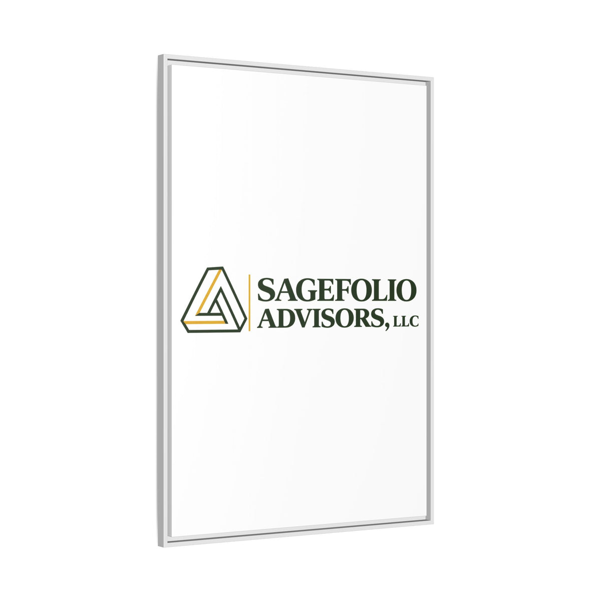 Framed Matte Canvas Wall Art — Sagefolio Advisors Logo