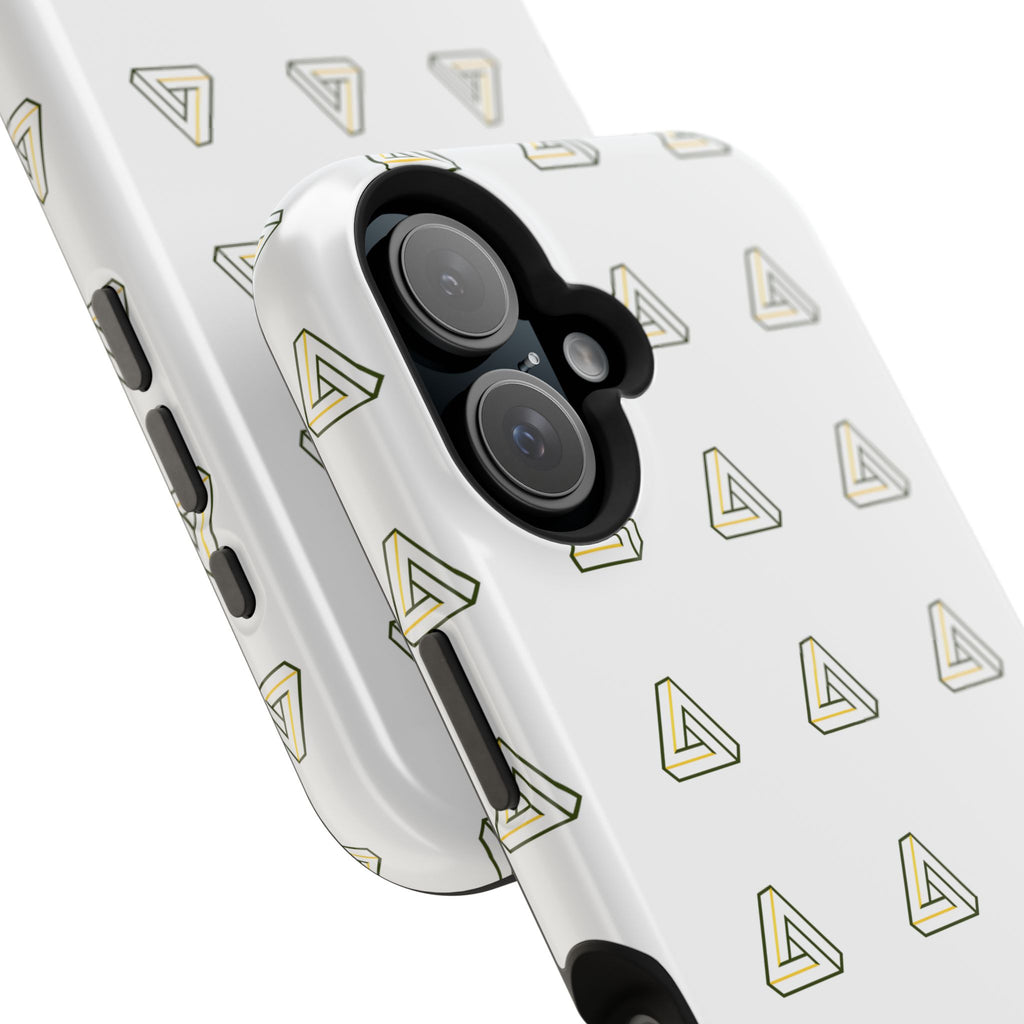 Magnetic Impact-Resistant Phone Case — Minimal Triangle Pattern