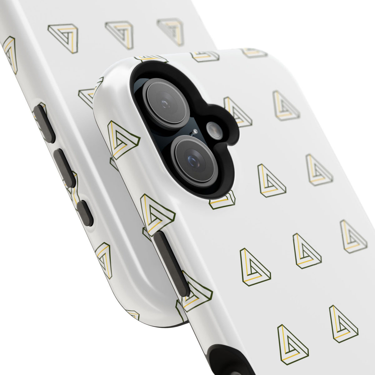 Magnetic Impact-Resistant Phone Case — Minimal Triangle Pattern