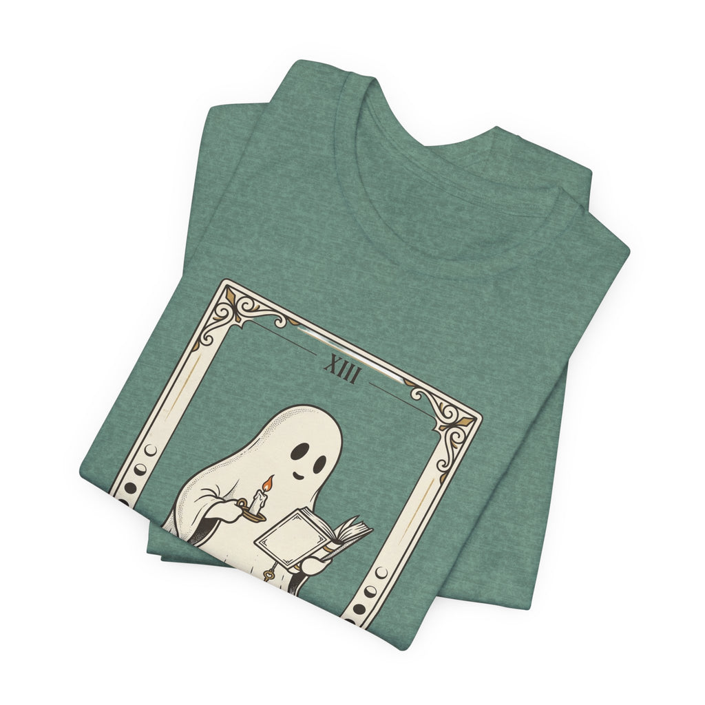Bookwraith Ghost Reading Tee | Spooky Reader, Halloween Bookish