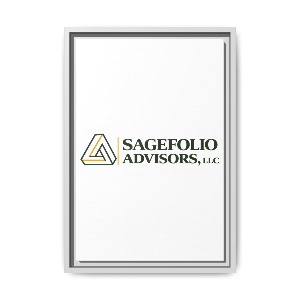 Framed Matte Canvas Wall Art — Sagefolio Advisors Logo