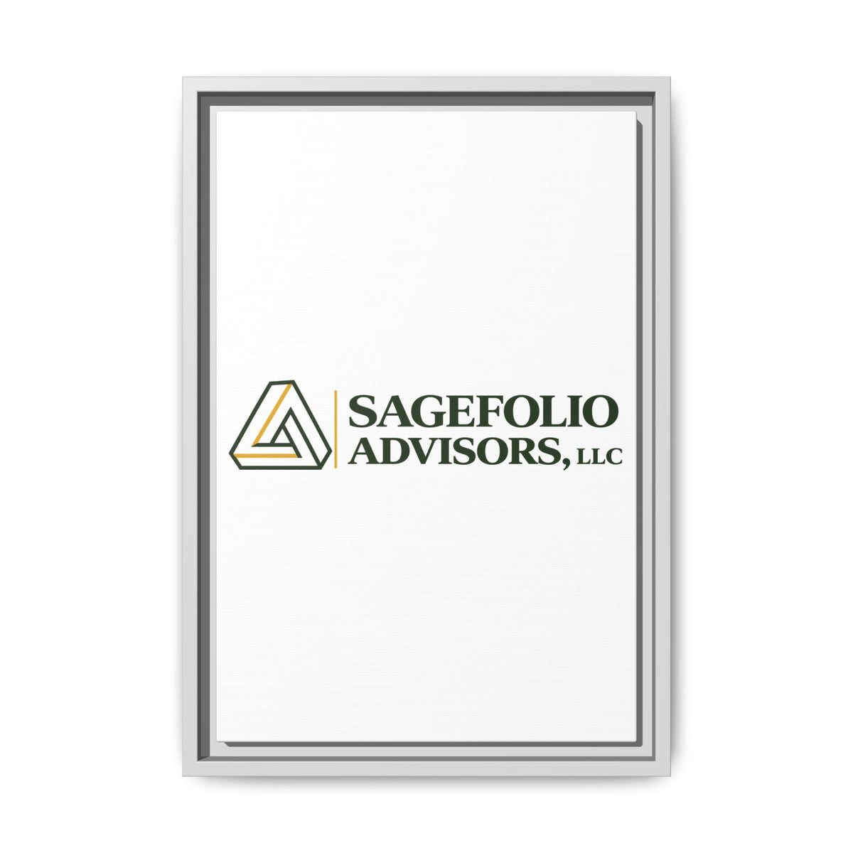 Framed Matte Canvas Wall Art — Sagefolio Advisors Logo