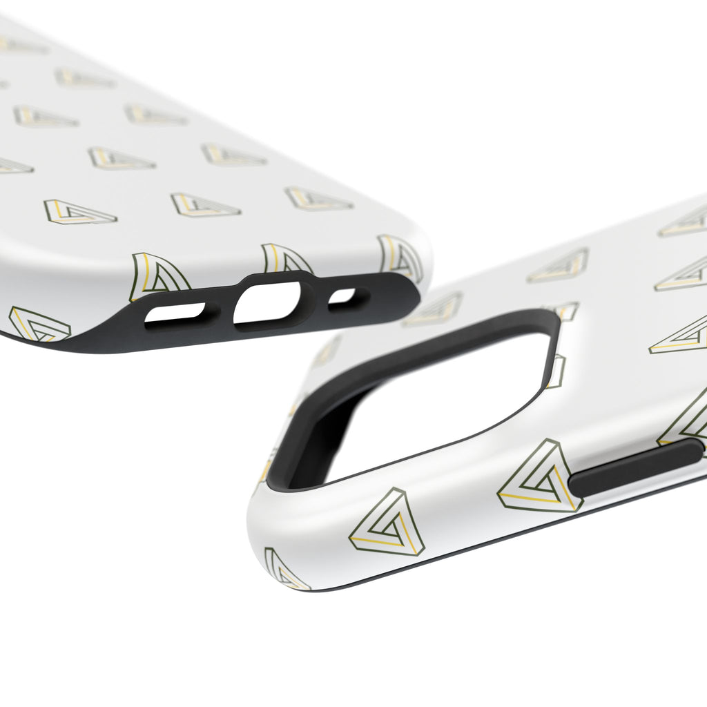 Magnetic Impact-Resistant Phone Case — Minimal Triangle Pattern