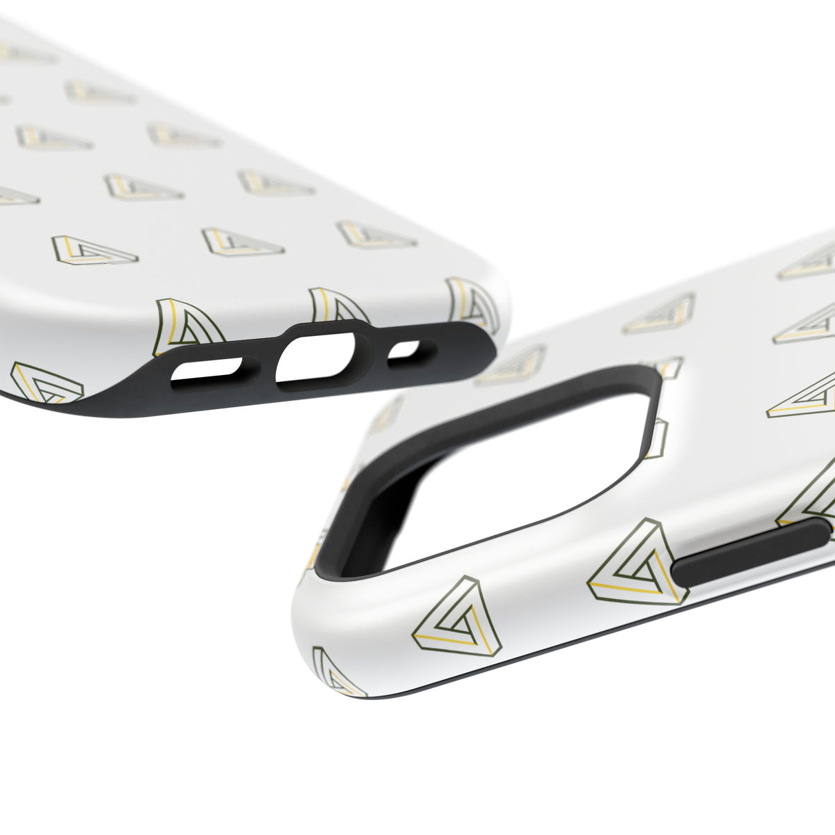 Magnetic Impact-Resistant Phone Case — Minimal Triangle Pattern