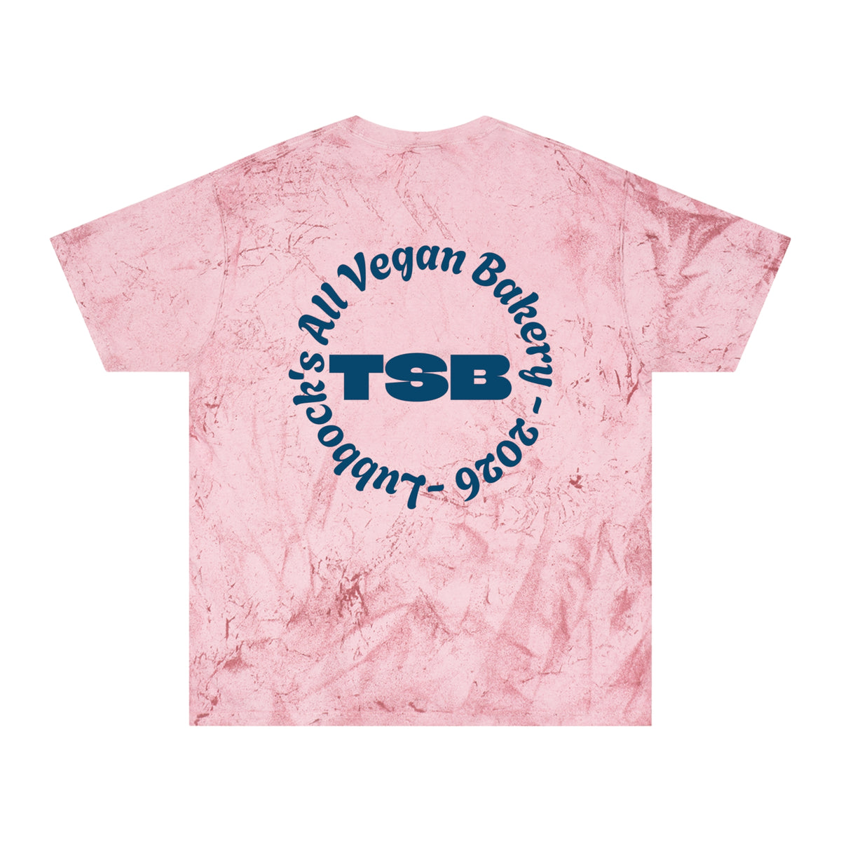 Tie-Dye T-Shirt — Twisted Sifter Bakery Logo, "TSB" Vegan Bakery Tee