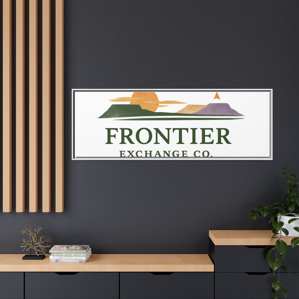 Framed Matte Canvas Print — Frontier Exchange Co. Logo