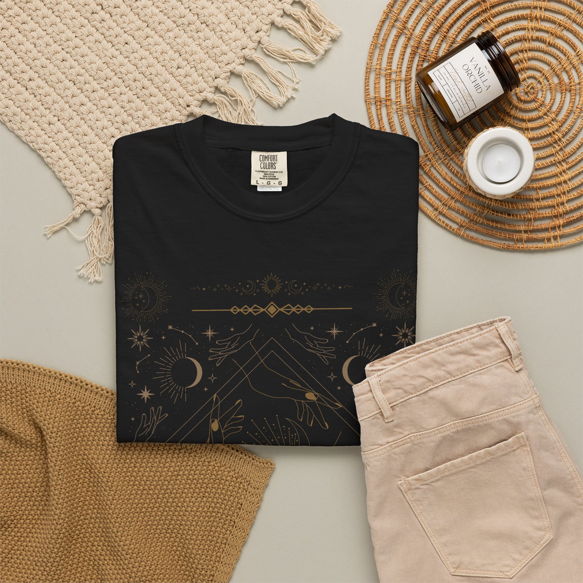Celestial Moon Phases T-Shirt — Mystic Astrology Graphic Tee