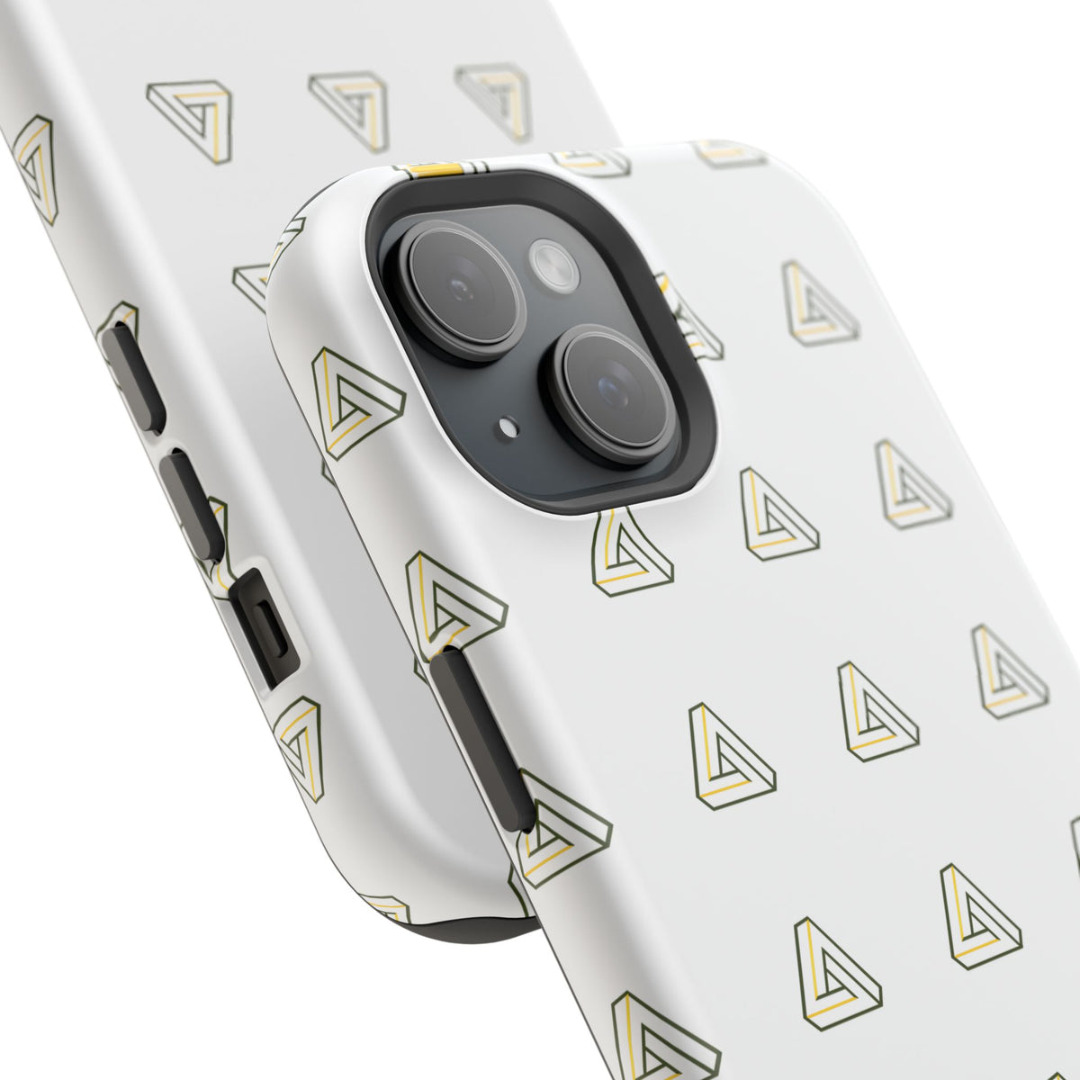Magnetic Impact-Resistant Phone Case — Minimal Triangle Pattern
