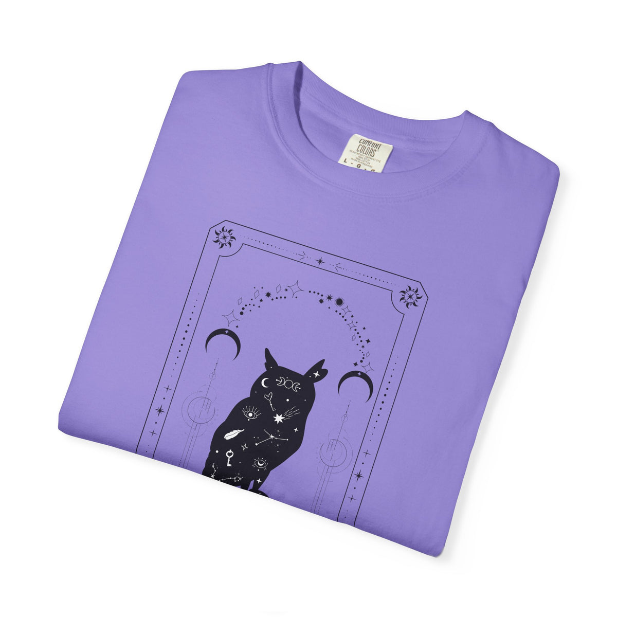 Tarot Owl T-Shirt — The Lunar Arc Mystical Graphic Tee