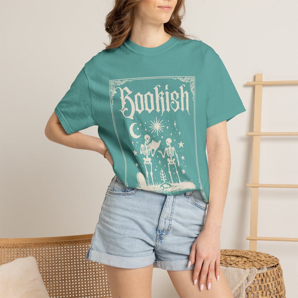 Bookish Skeletons T-Shirt — Vintage Gothic 'Bookish' Graphic Tee