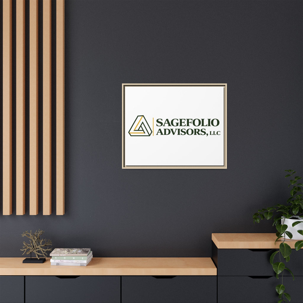 Framed Matte Canvas Wall Art — Sagefolio Advisors Logo