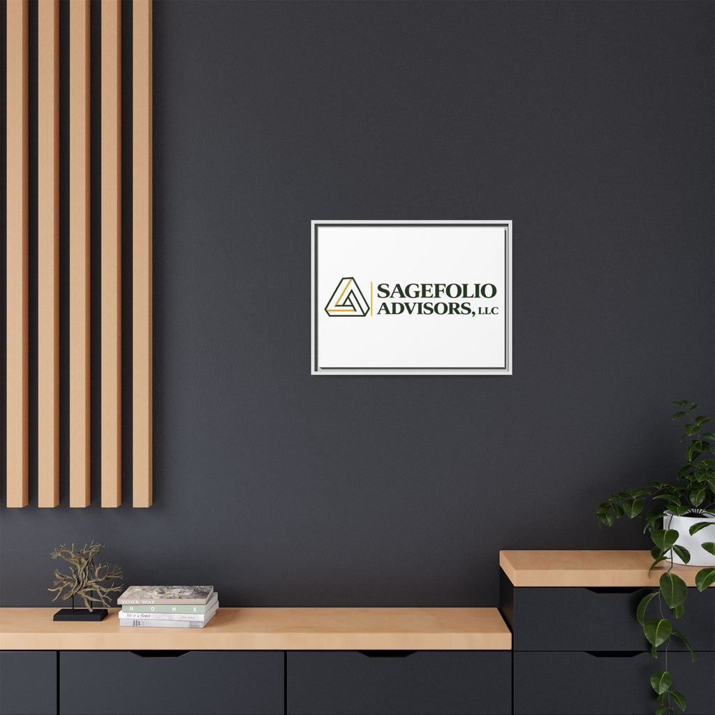 Framed Matte Canvas Wall Art — Sagefolio Advisors Logo