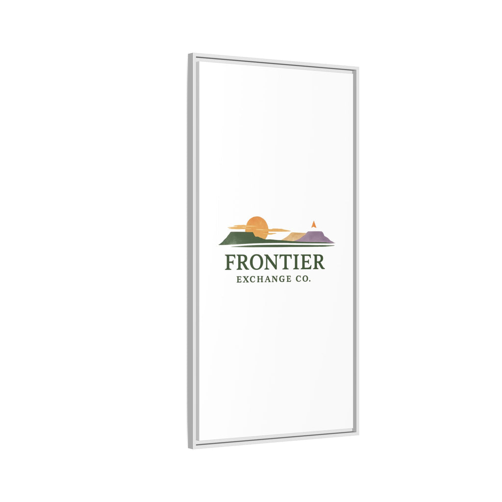 Framed Matte Canvas Print — Frontier Exchange Co. Logo