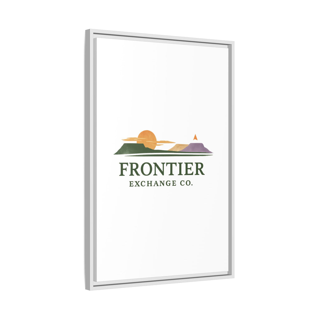 Framed Matte Canvas Print — Frontier Exchange Co. Logo