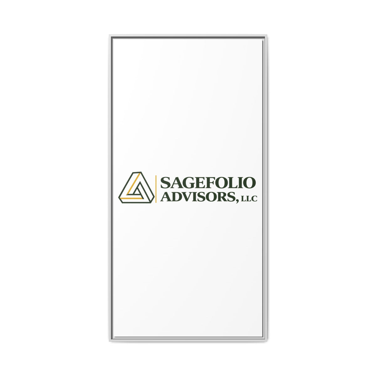 Framed Matte Canvas Wall Art — Sagefolio Advisors Logo