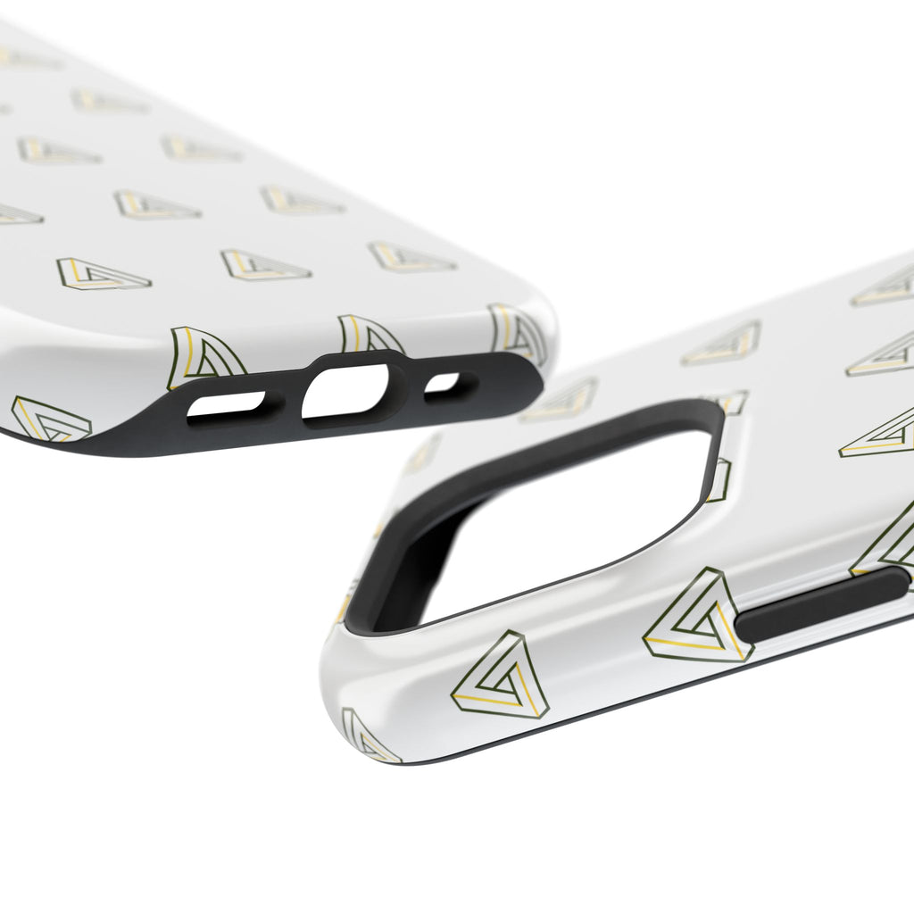 Magnetic Impact-Resistant Phone Case — Minimal Triangle Pattern