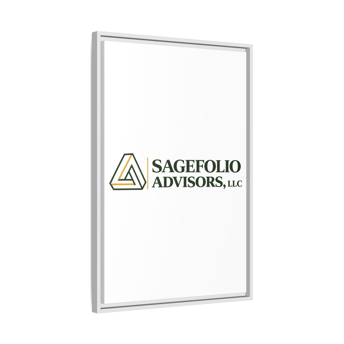 Framed Matte Canvas Wall Art — Sagefolio Advisors Logo