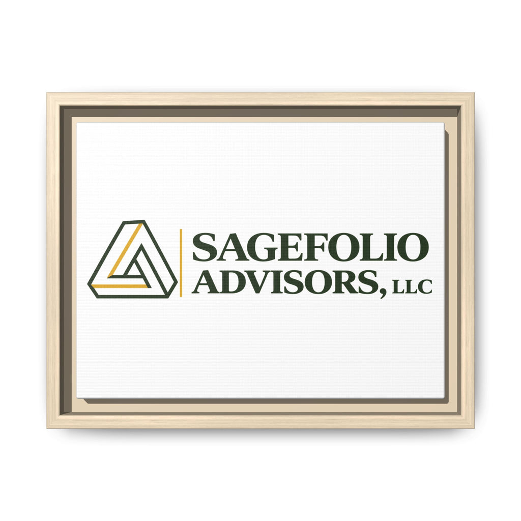 Framed Matte Canvas Wall Art — Sagefolio Advisors Logo