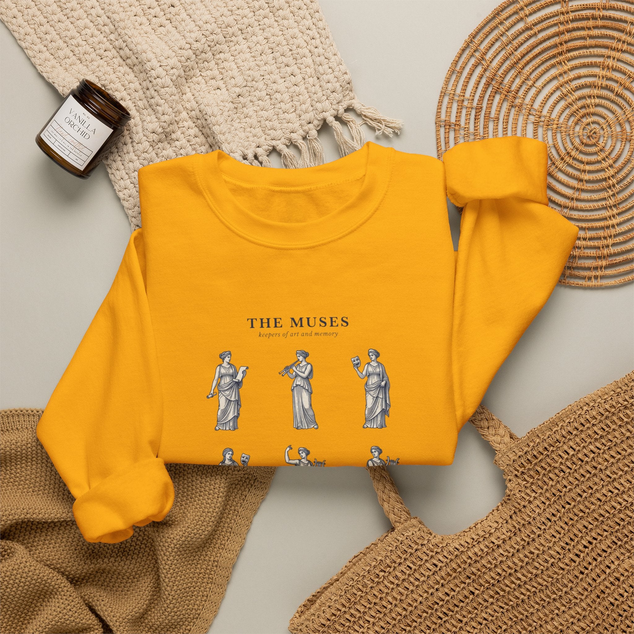 The Muses crewneck sweatshirt | Greek mythology, mythcore, classical art