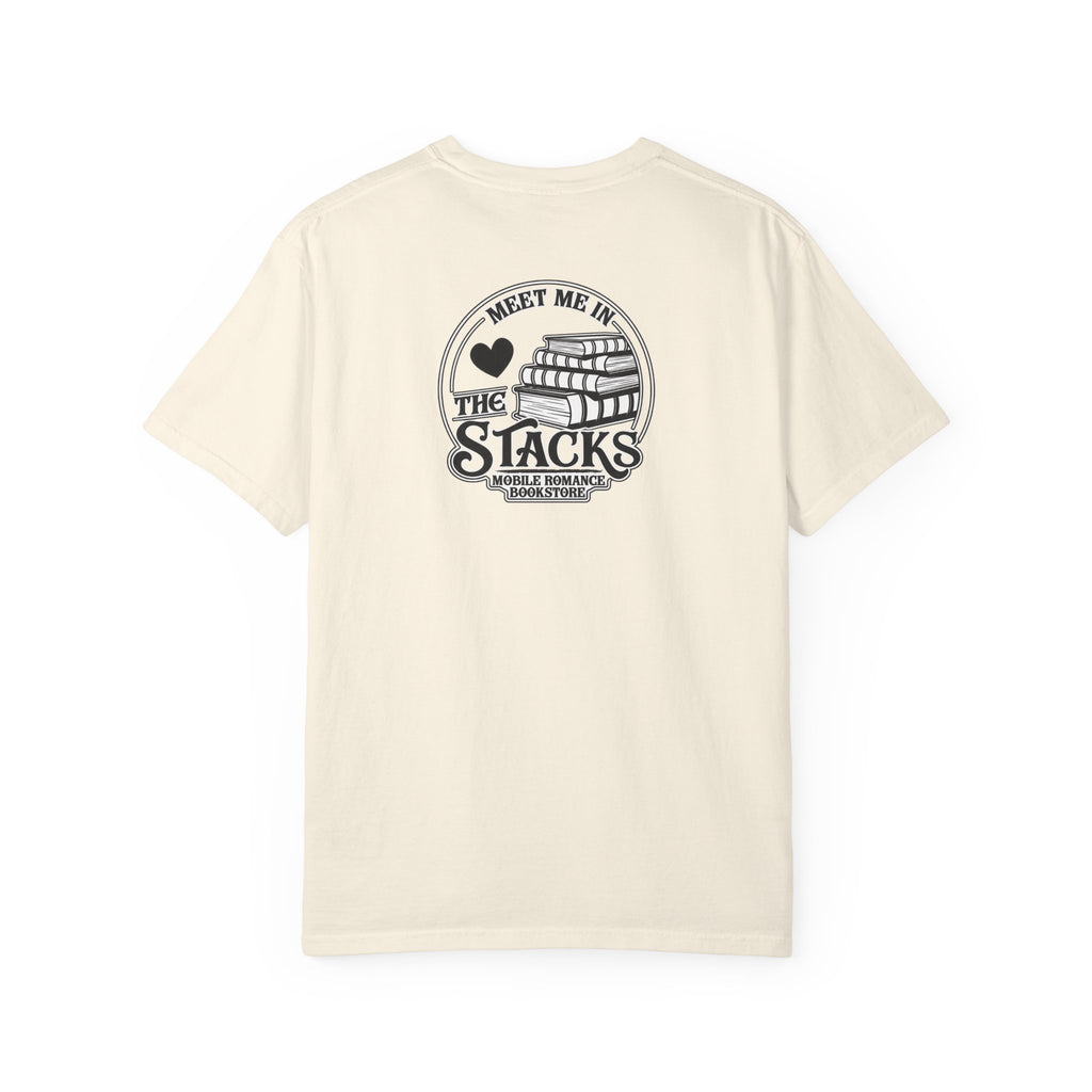 Book Lover T-Shirt — “Meet Me in the Stacks” Library Graphic Tee