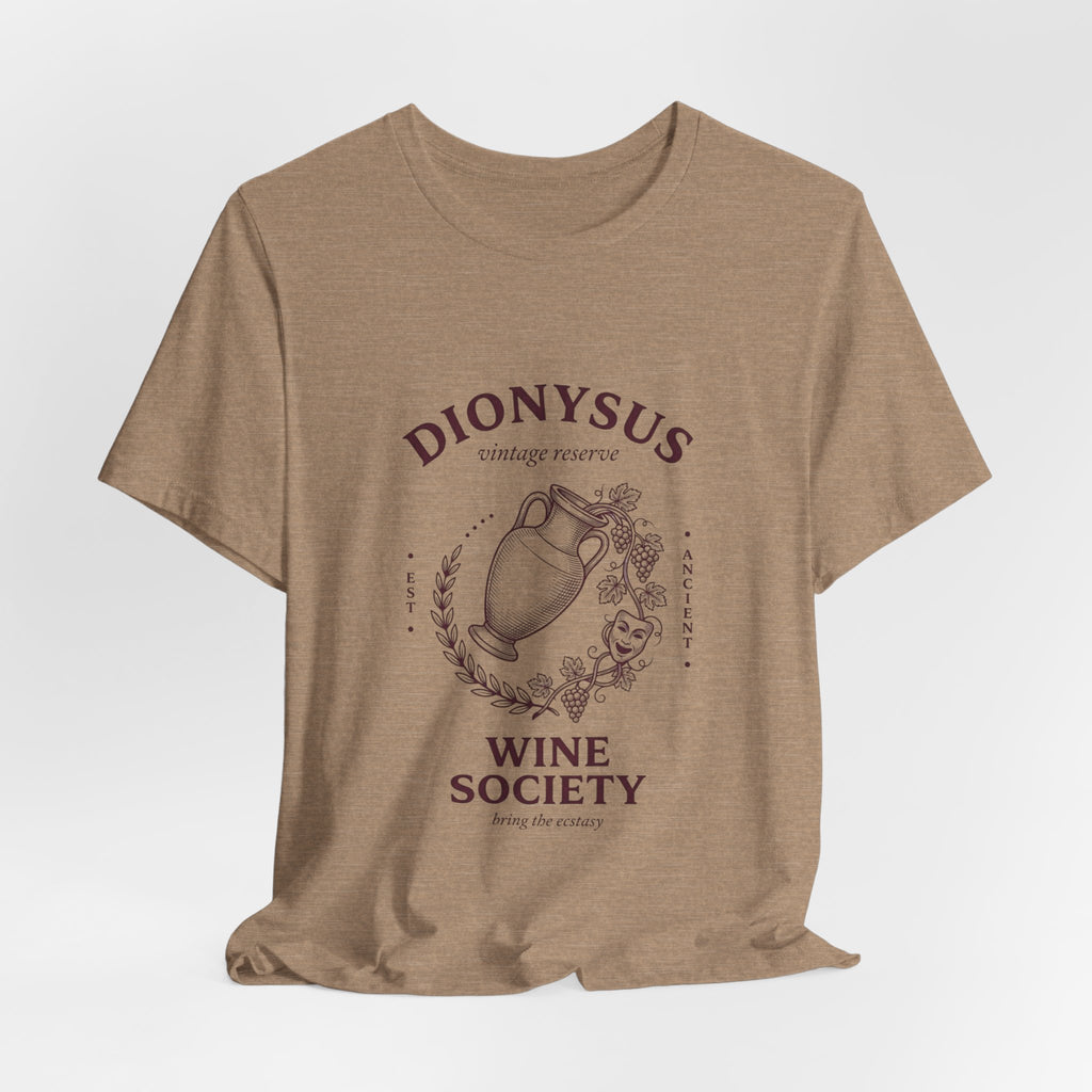 Dionysus Wine Society Tee | Greek Mythology, Mythcore Classic