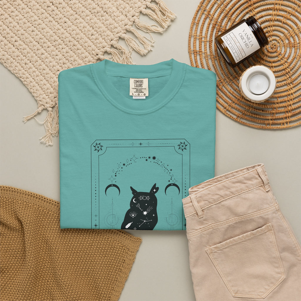 Tarot Owl T-Shirt — The Lunar Arc Mystical Graphic Tee