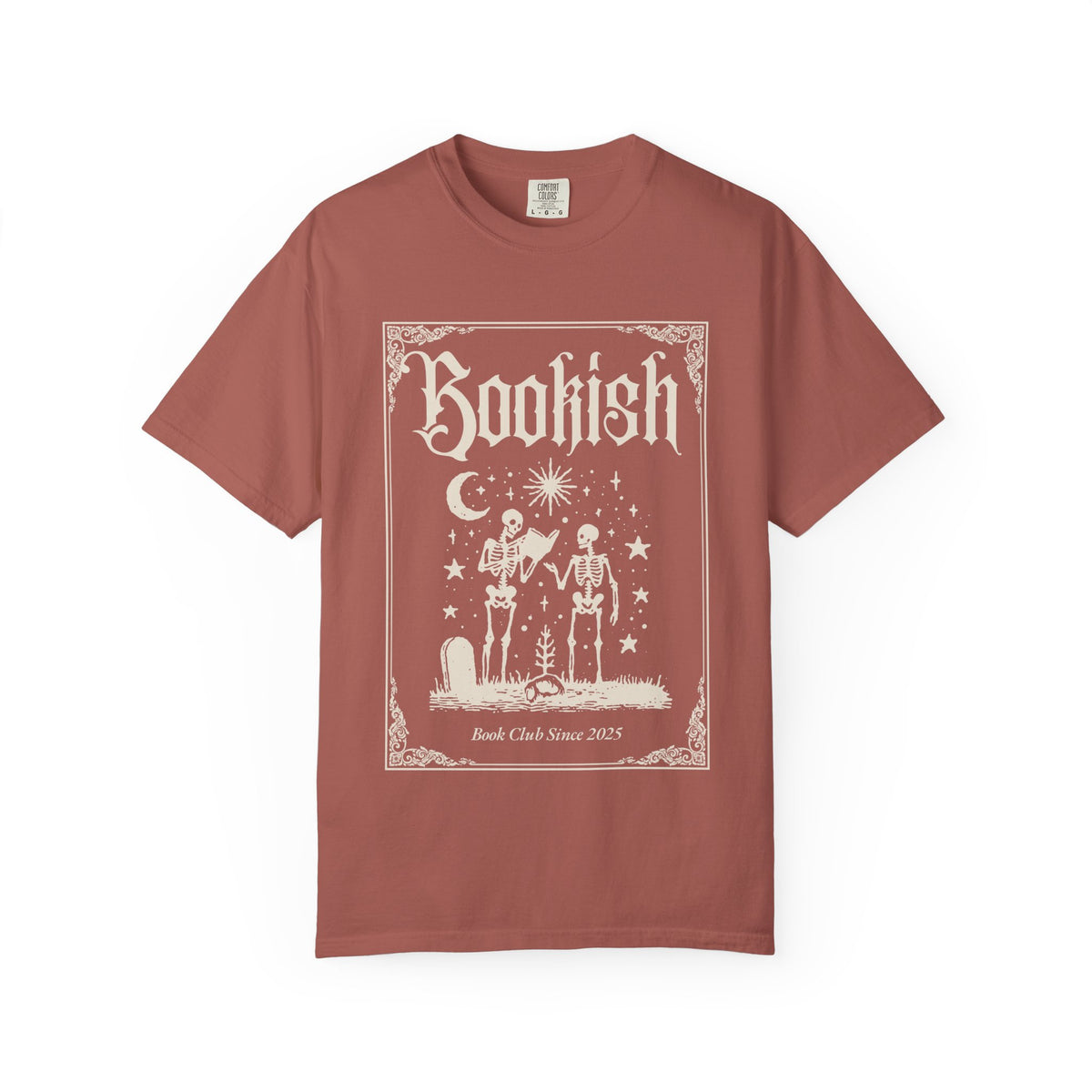 Bookish Skeletons T-Shirt — Vintage Gothic 'Bookish' Graphic Tee