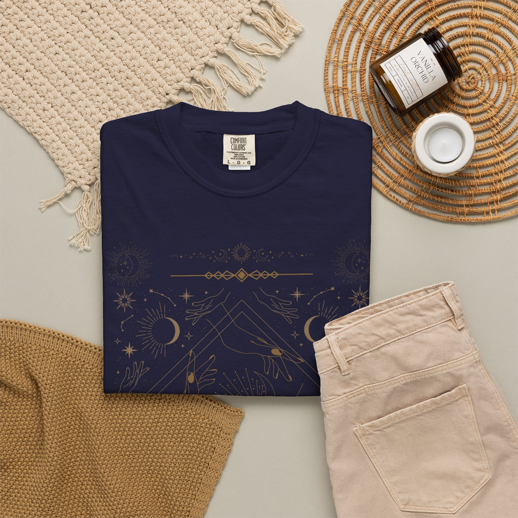 Celestial Moon Phases T-Shirt — Mystic Astrology Graphic Tee