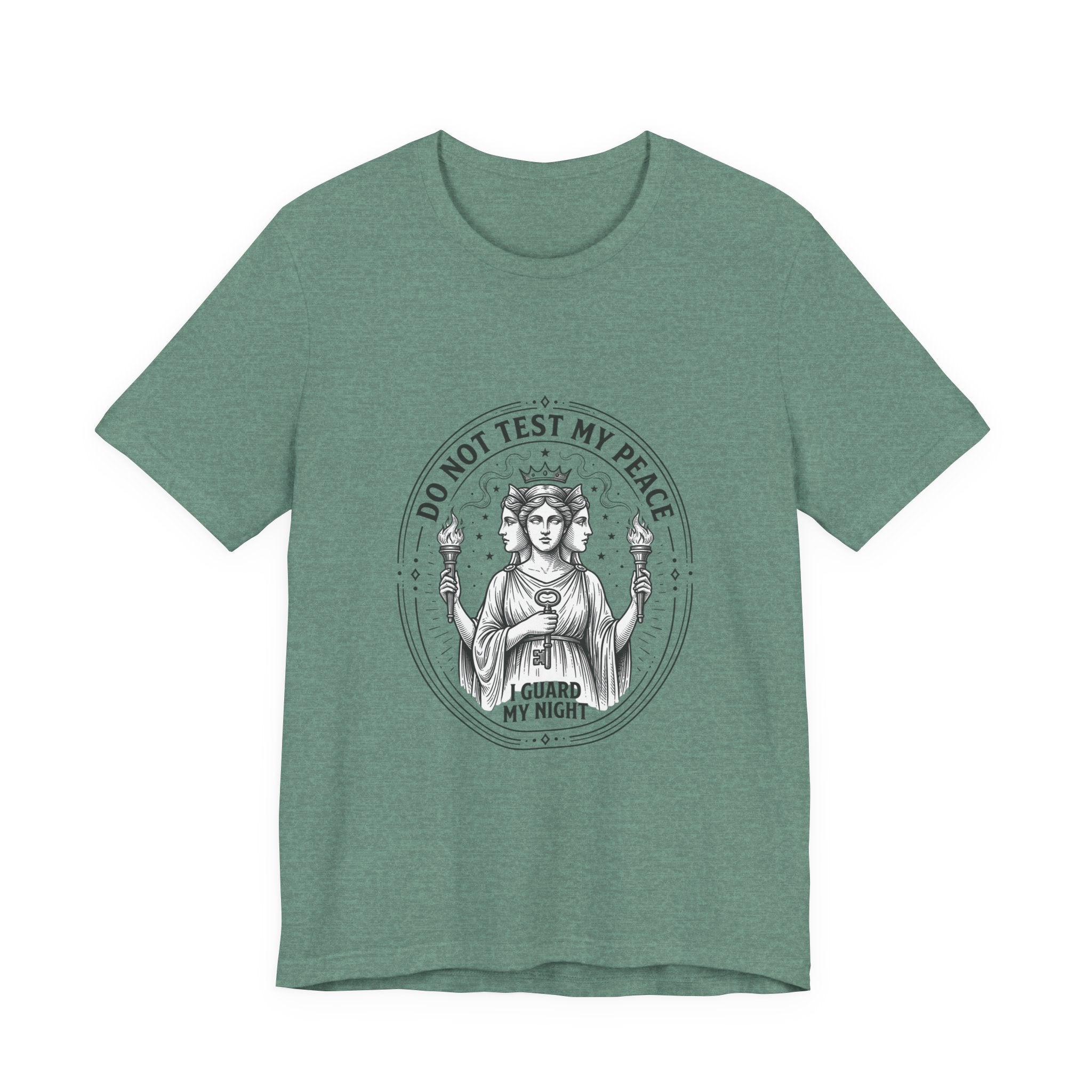 Do Not Test My Peace Guardian Illustration Tee | Greek Mythology, Mythcore