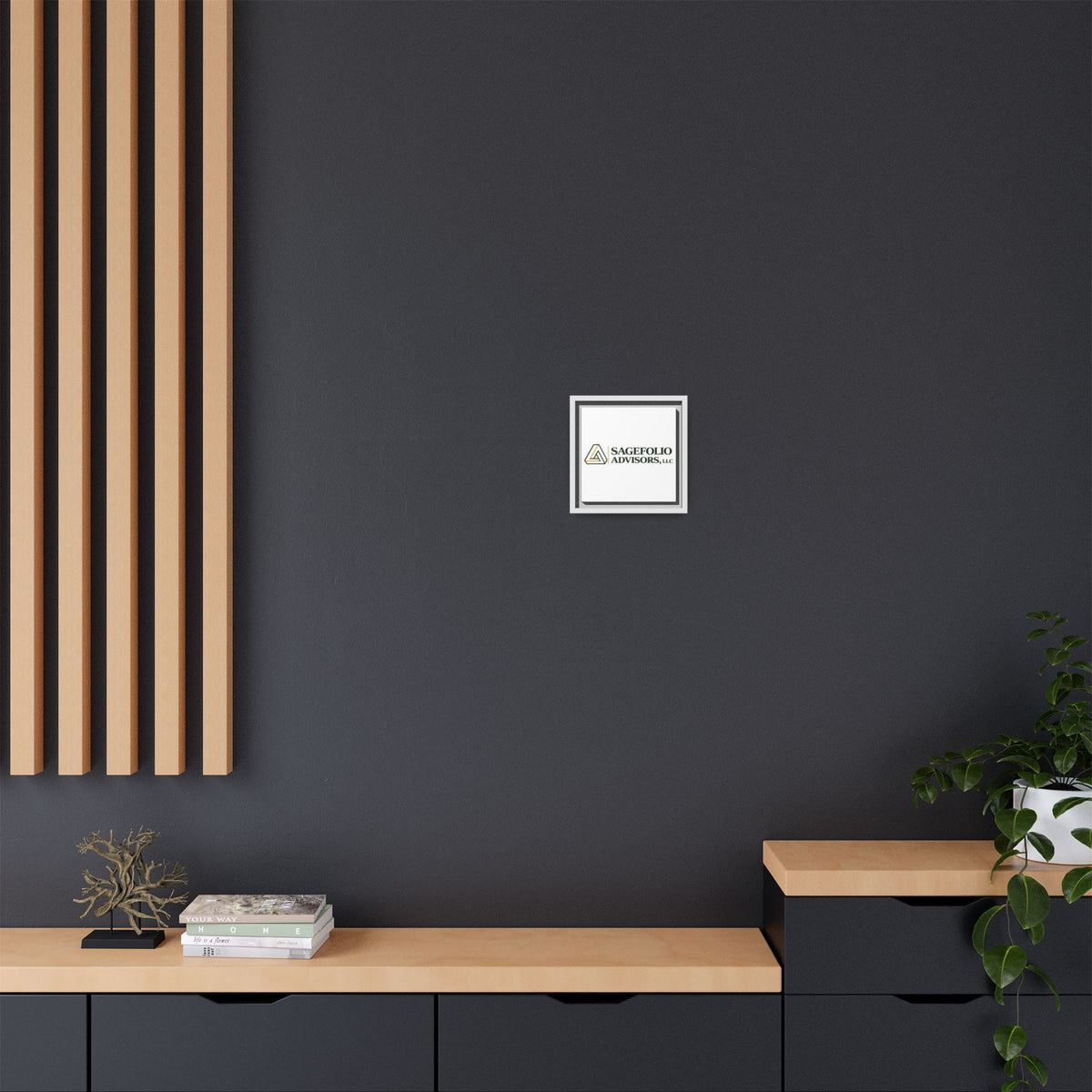 Framed Matte Canvas Wall Art — Sagefolio Advisors Logo