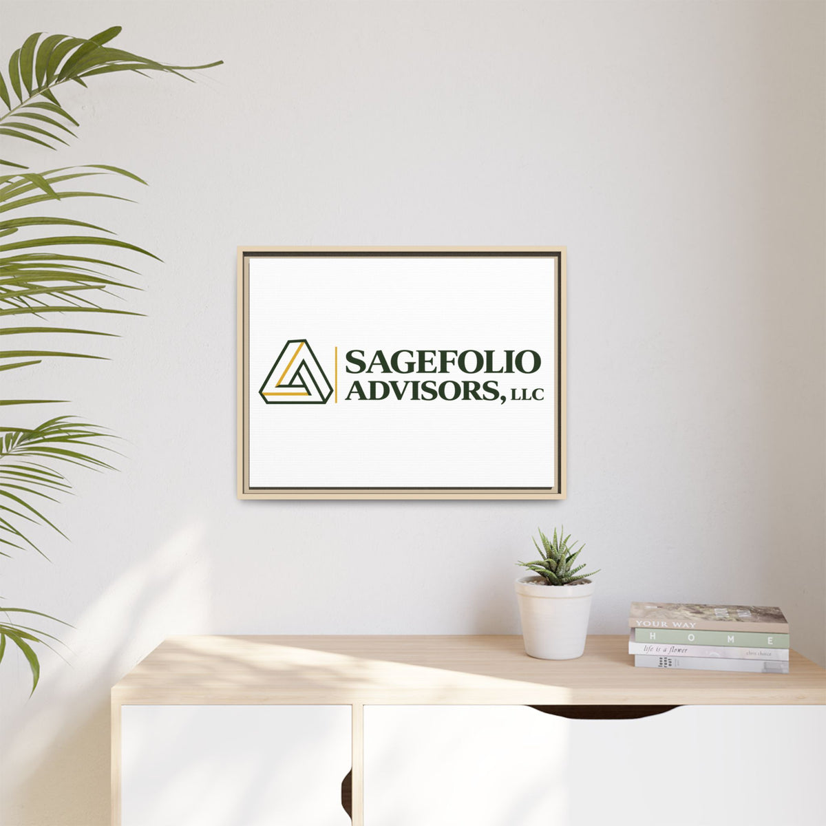 Framed Matte Canvas Wall Art — Sagefolio Advisors Logo