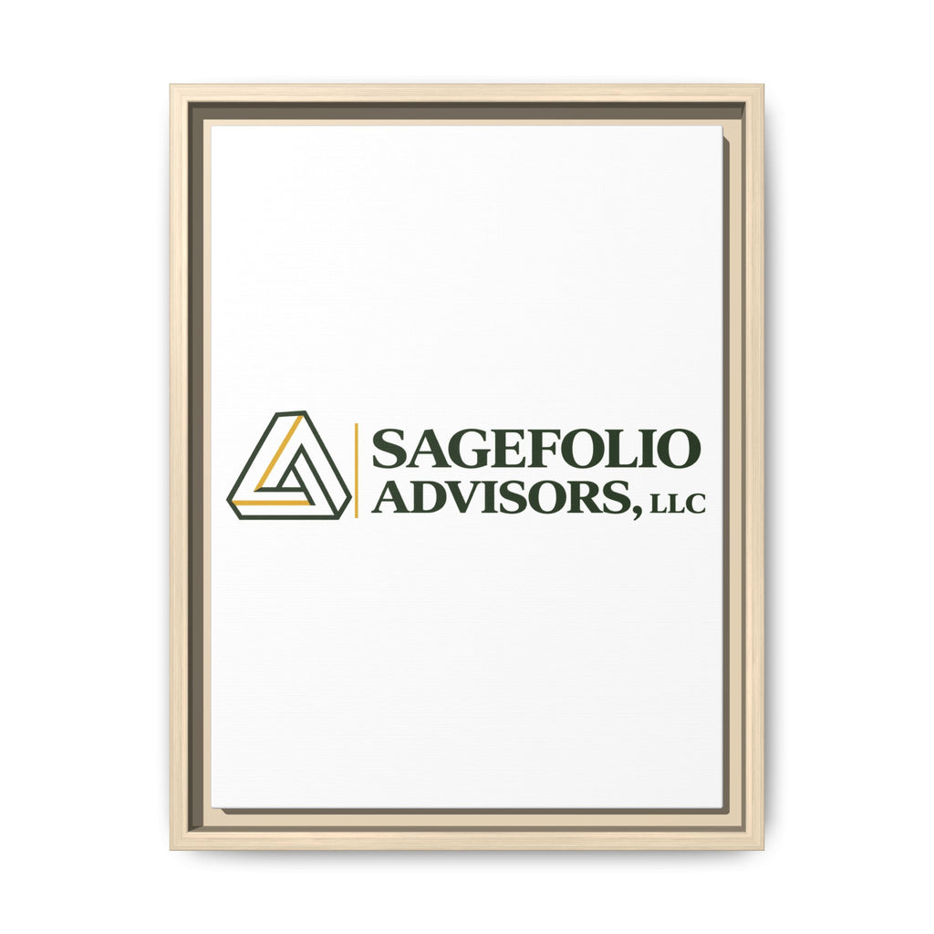 Framed Matte Canvas Wall Art — Sagefolio Advisors Logo
