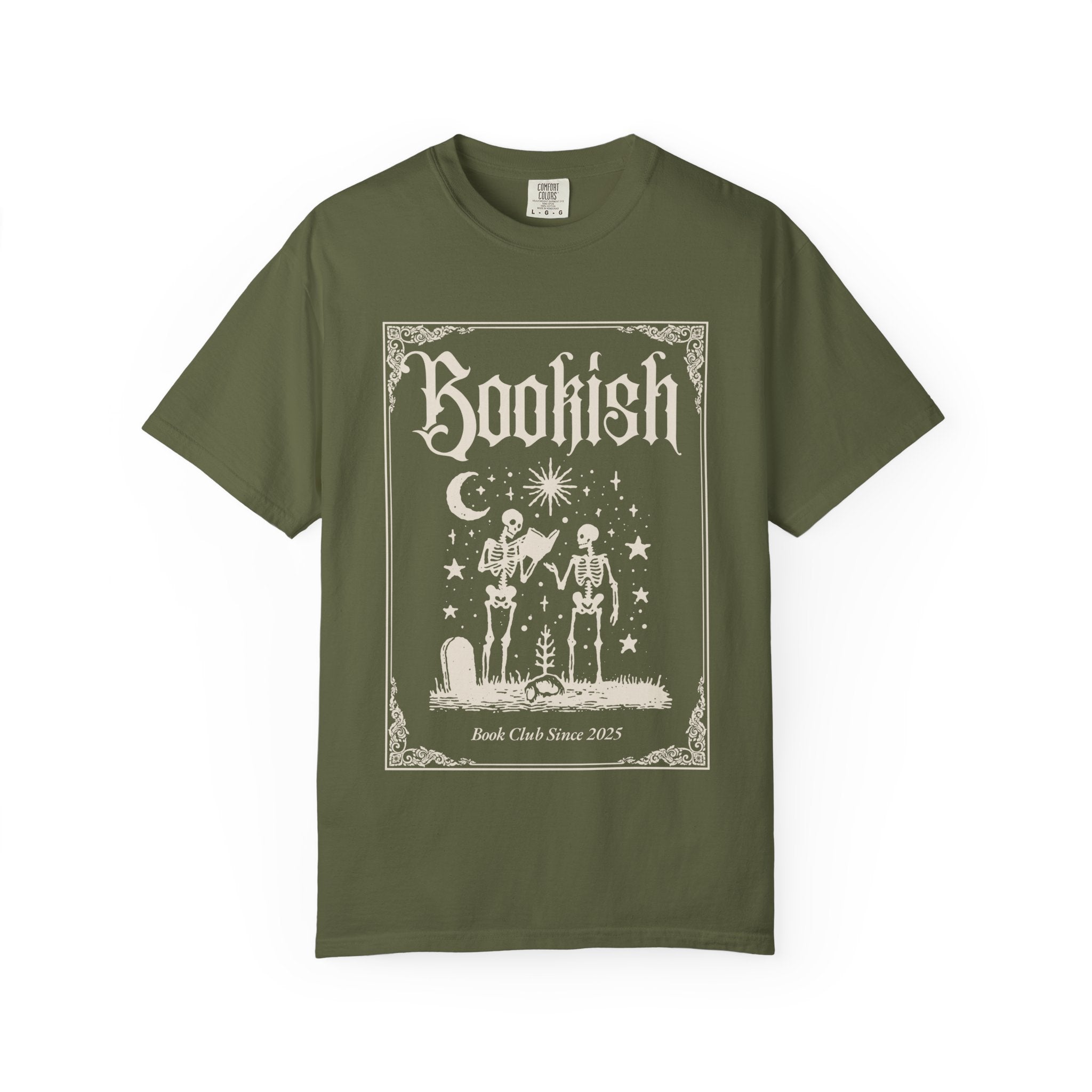 Bookish Skeletons T-Shirt — Vintage Gothic 'Bookish' Graphic Tee