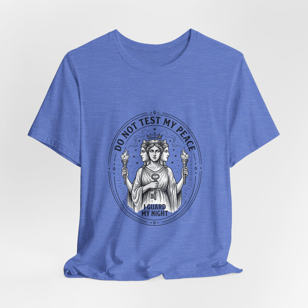 Do Not Test My Peace Guardian Illustration Tee | Greek Mythology, Mythcore