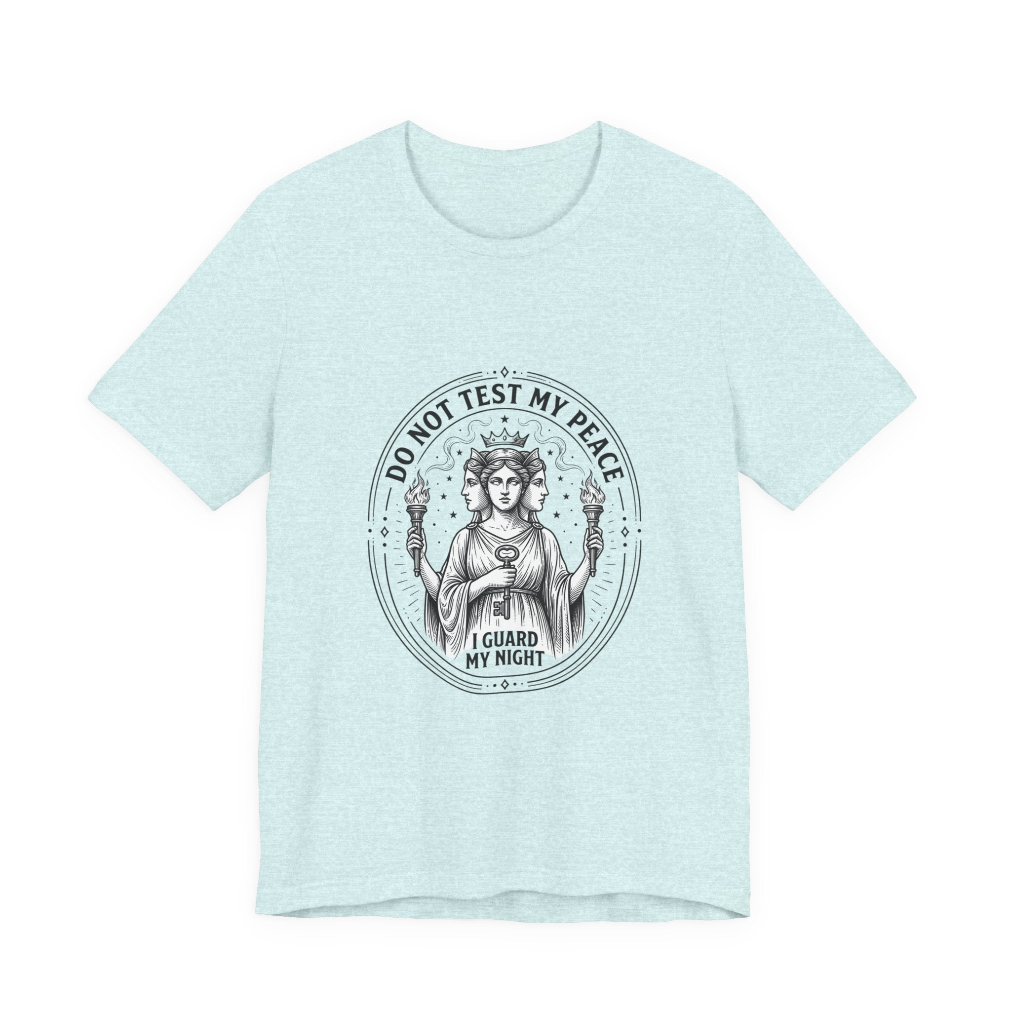 Do Not Test My Peace Guardian Illustration Tee | Greek Mythology, Mythcore